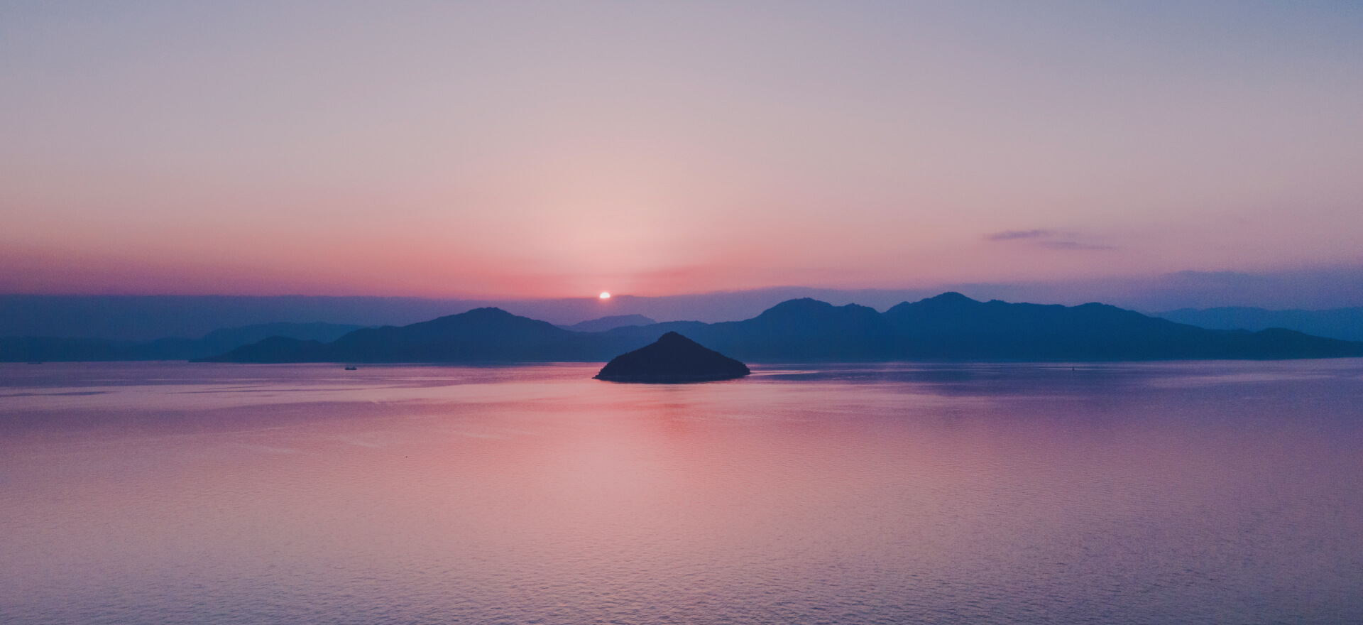 写真：江田島の夕日